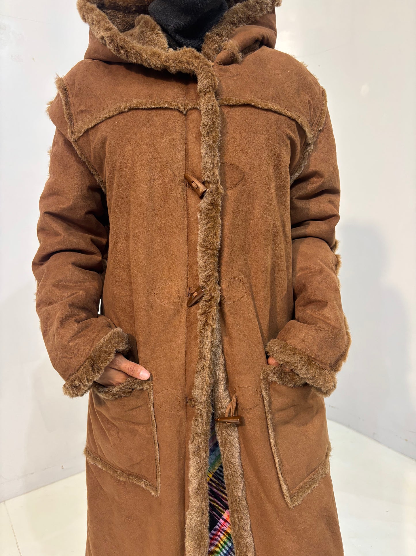 long boa coat