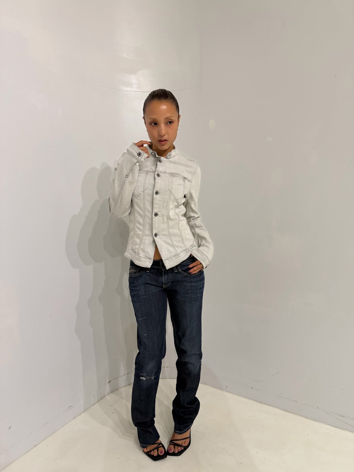 GSTAR white denim jacket
