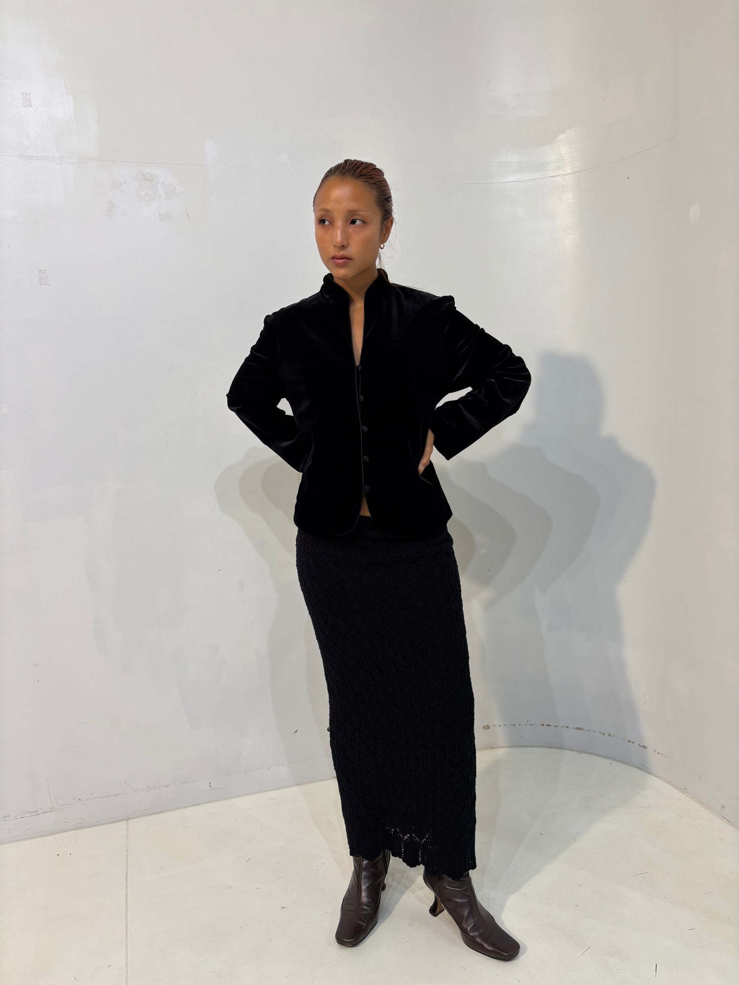 black suede jacket