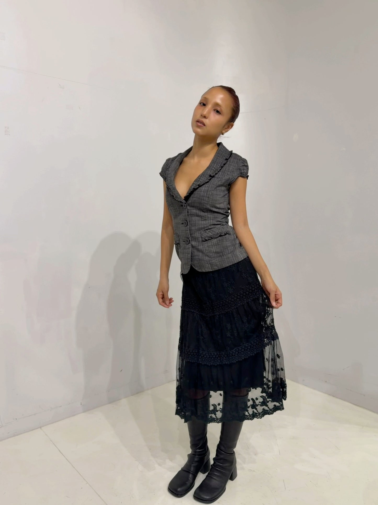 frilled jacket