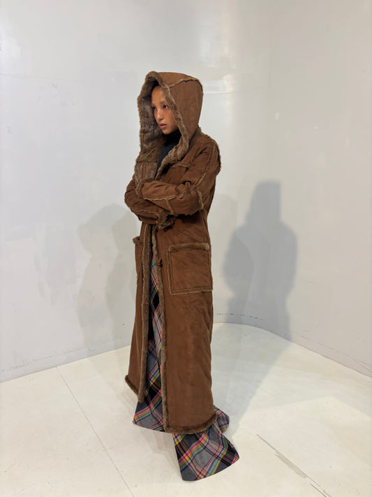 long  boa coat