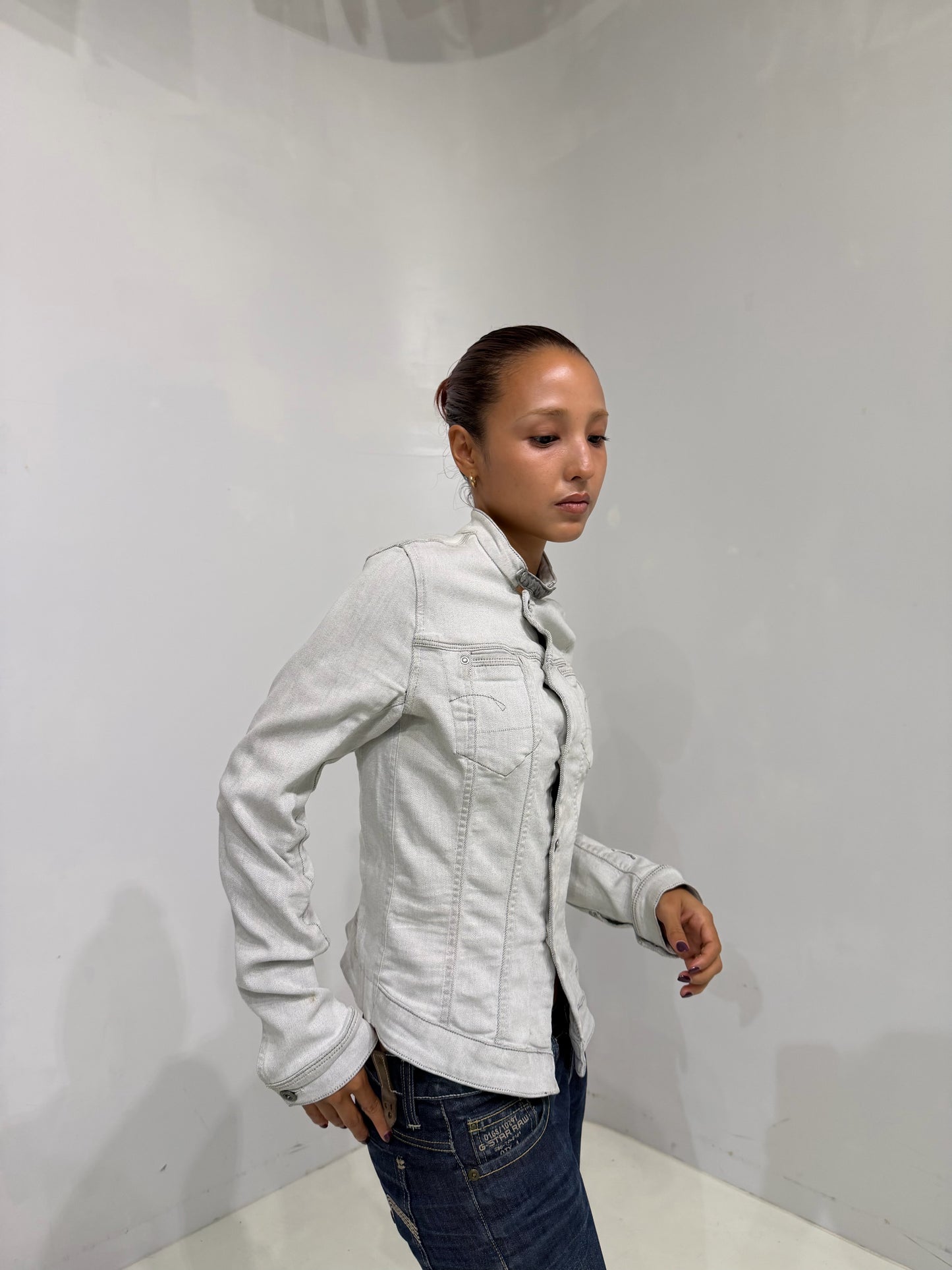 GSTAR white denim jacket