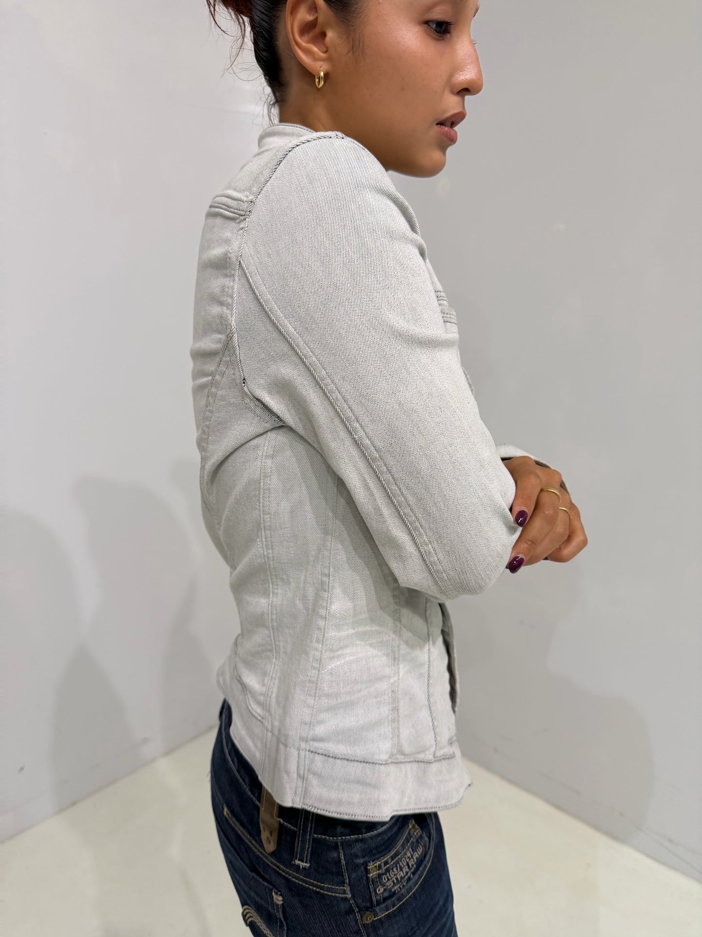 GSTAR white denim jacket