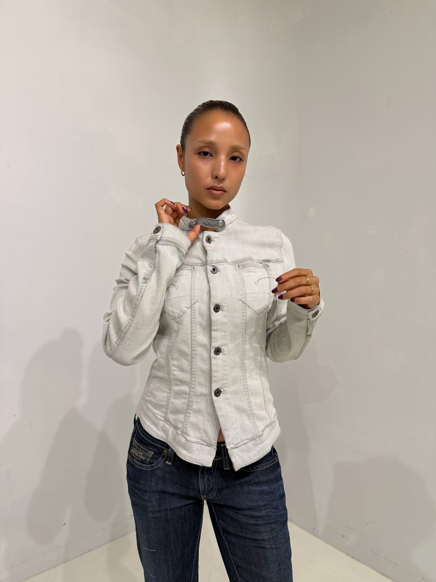 GSTAR white denim jacket