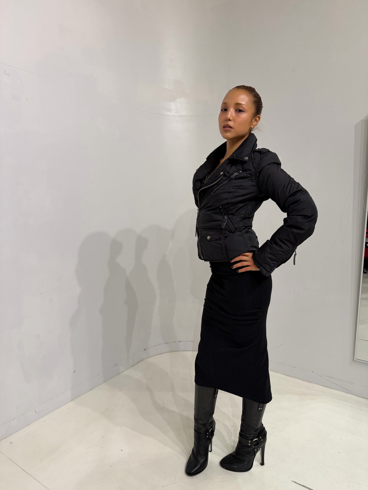 MissSixty black short down jacket