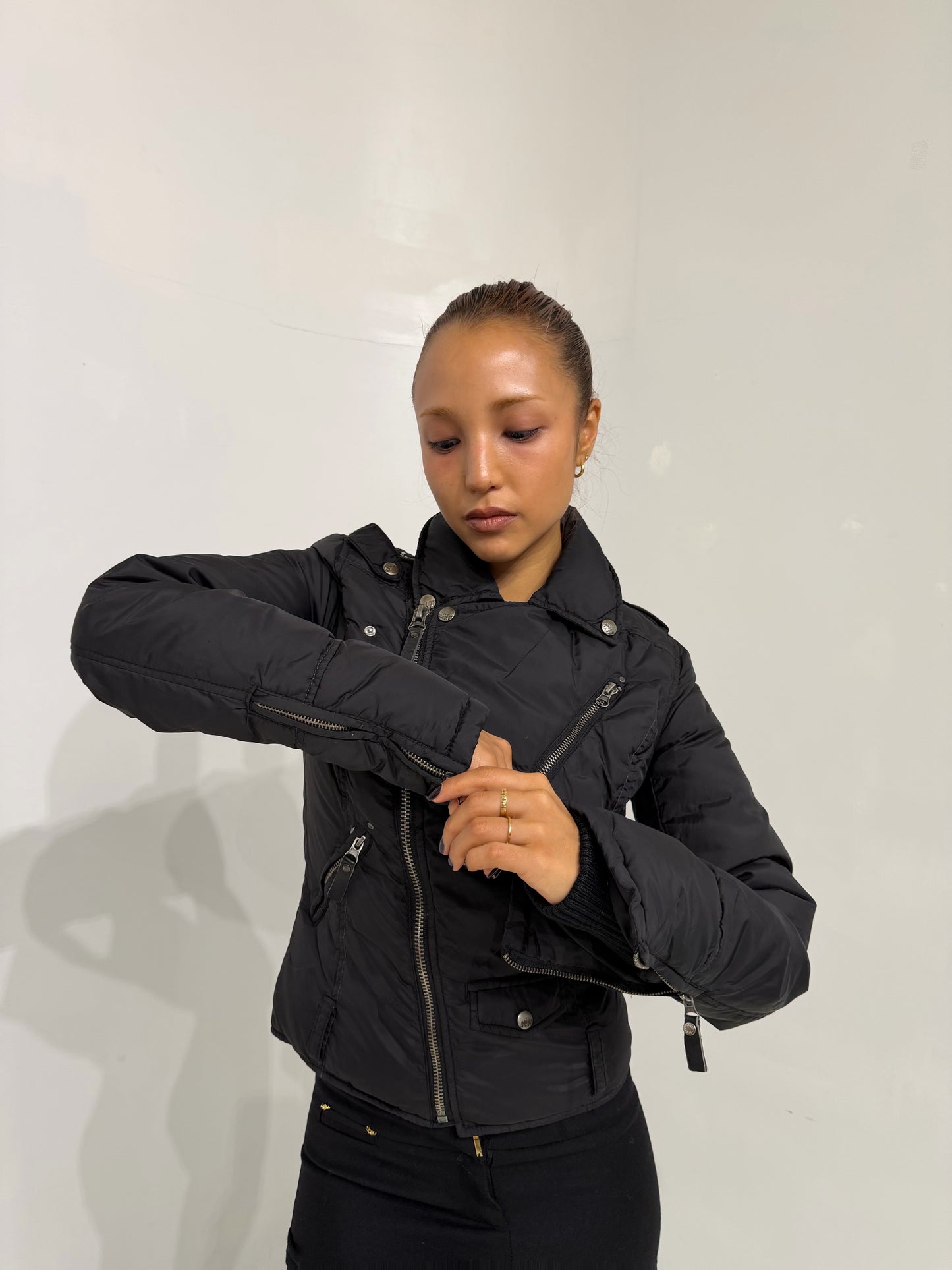 MissSixty black short down jacket