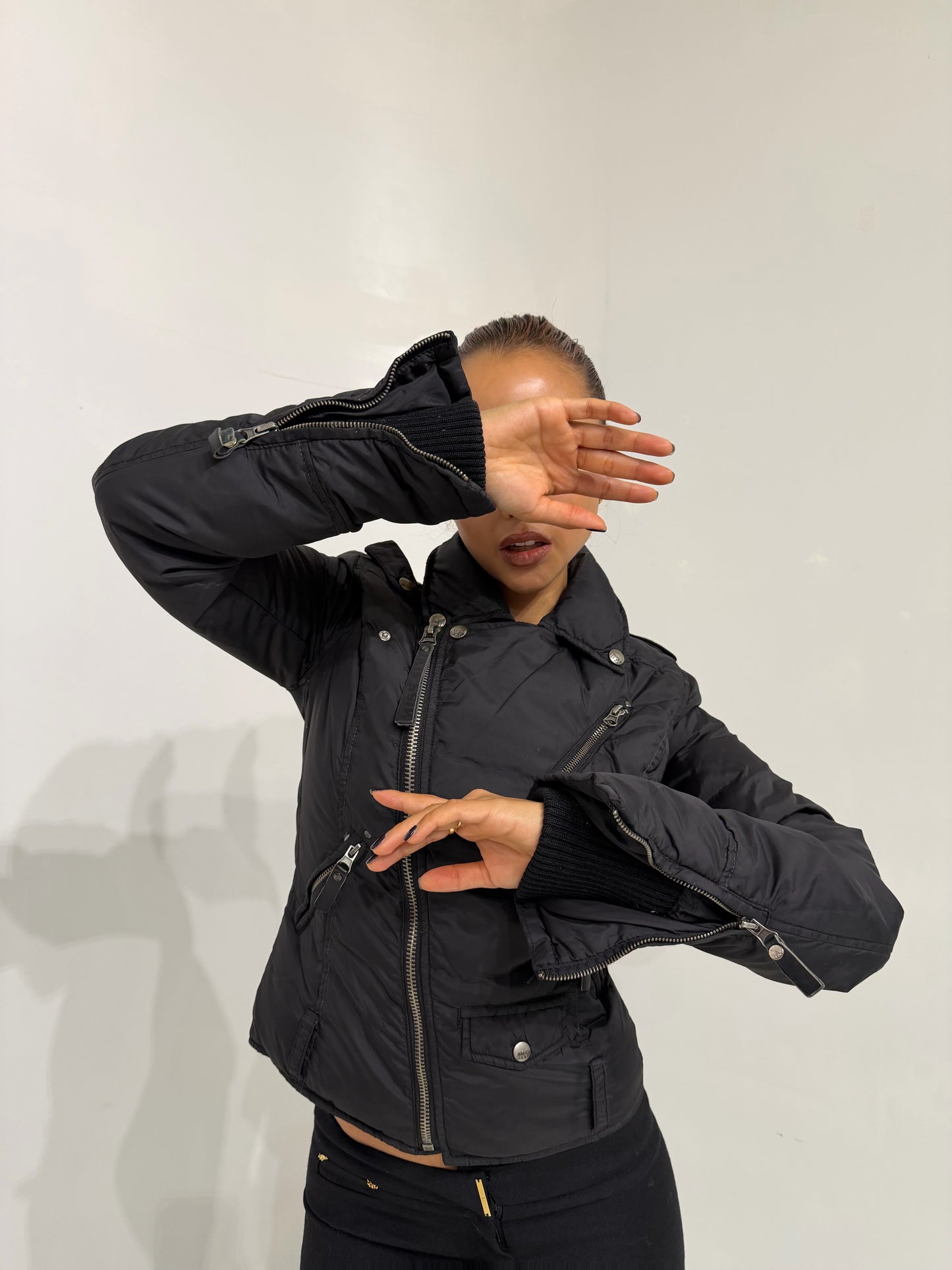 MissSixty black short down jacket