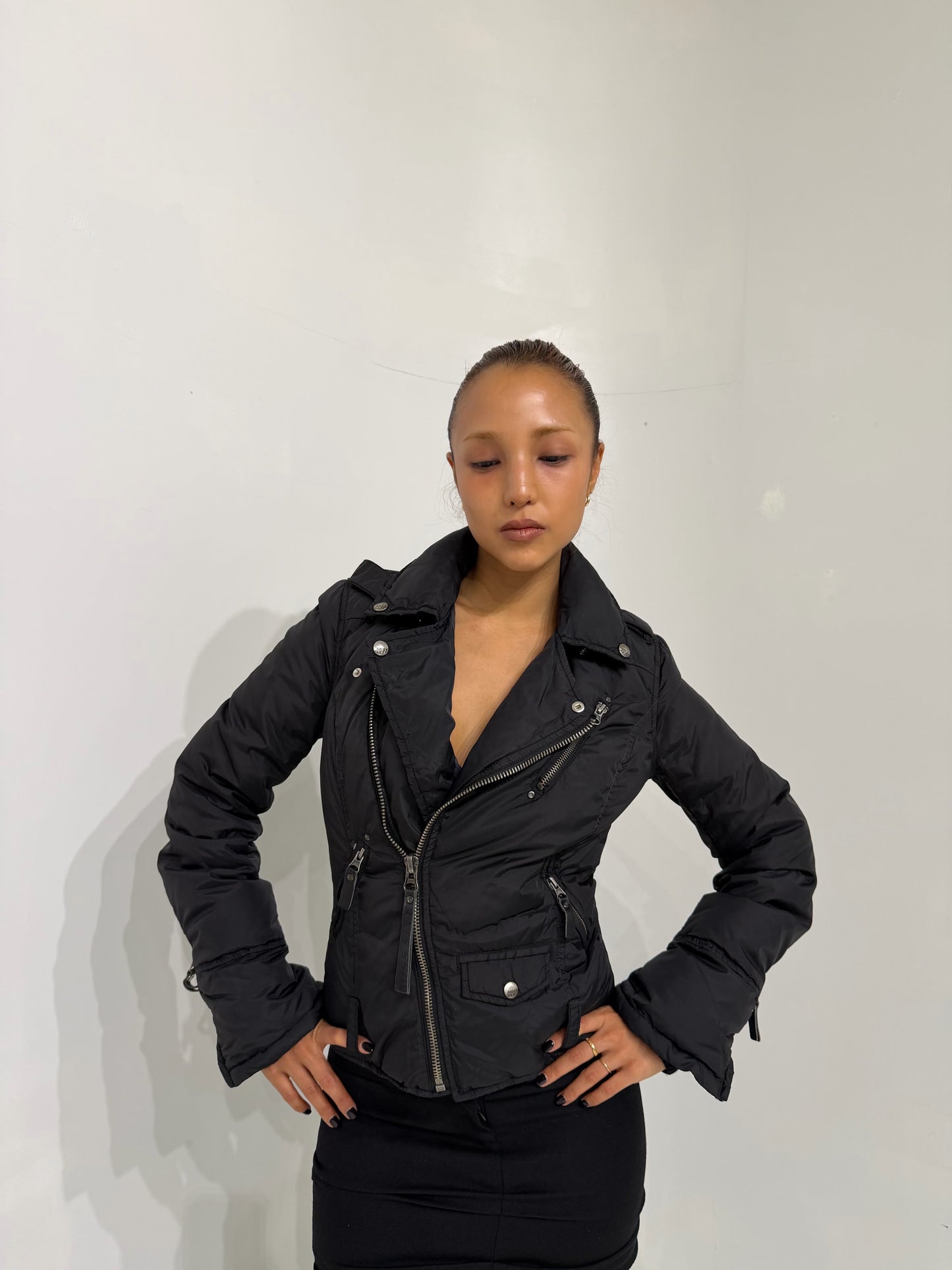 MissSixty black short down jacket