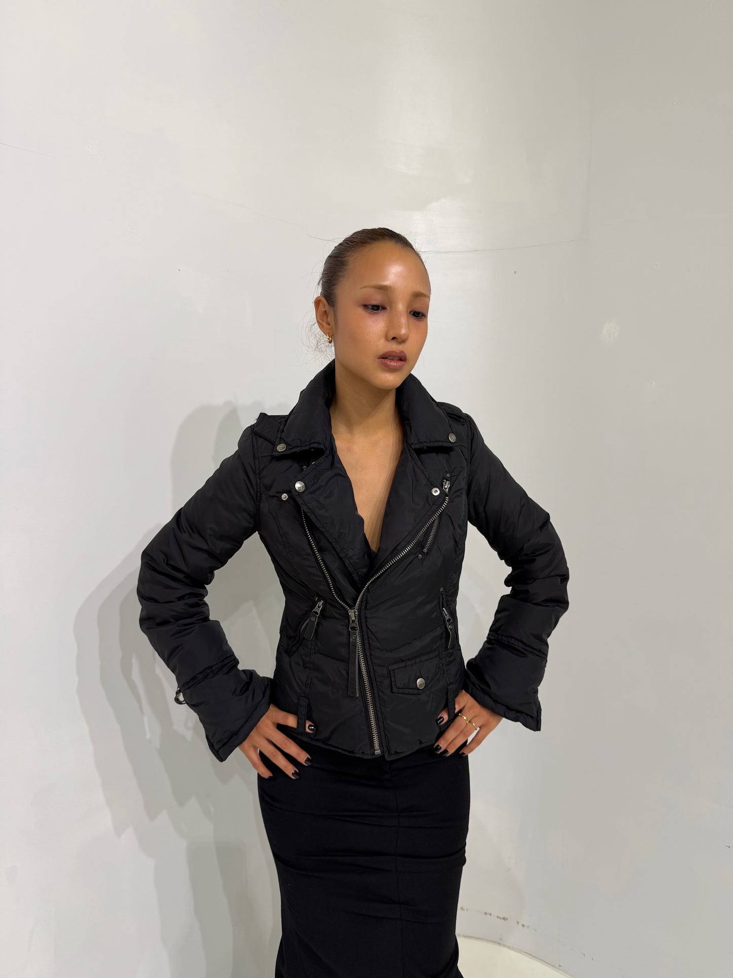 MissSixty black short down jacket