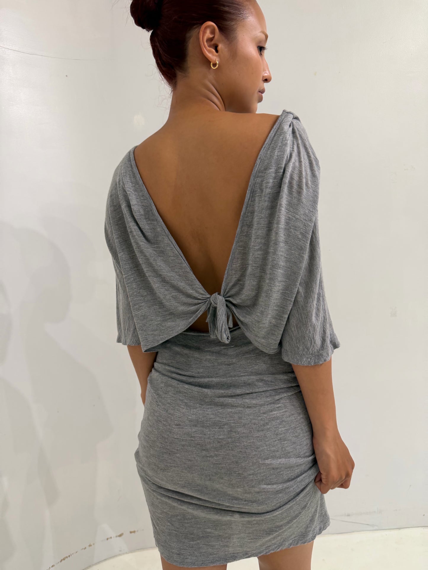 MAISON MARTIN MARGLELA gray midi dress