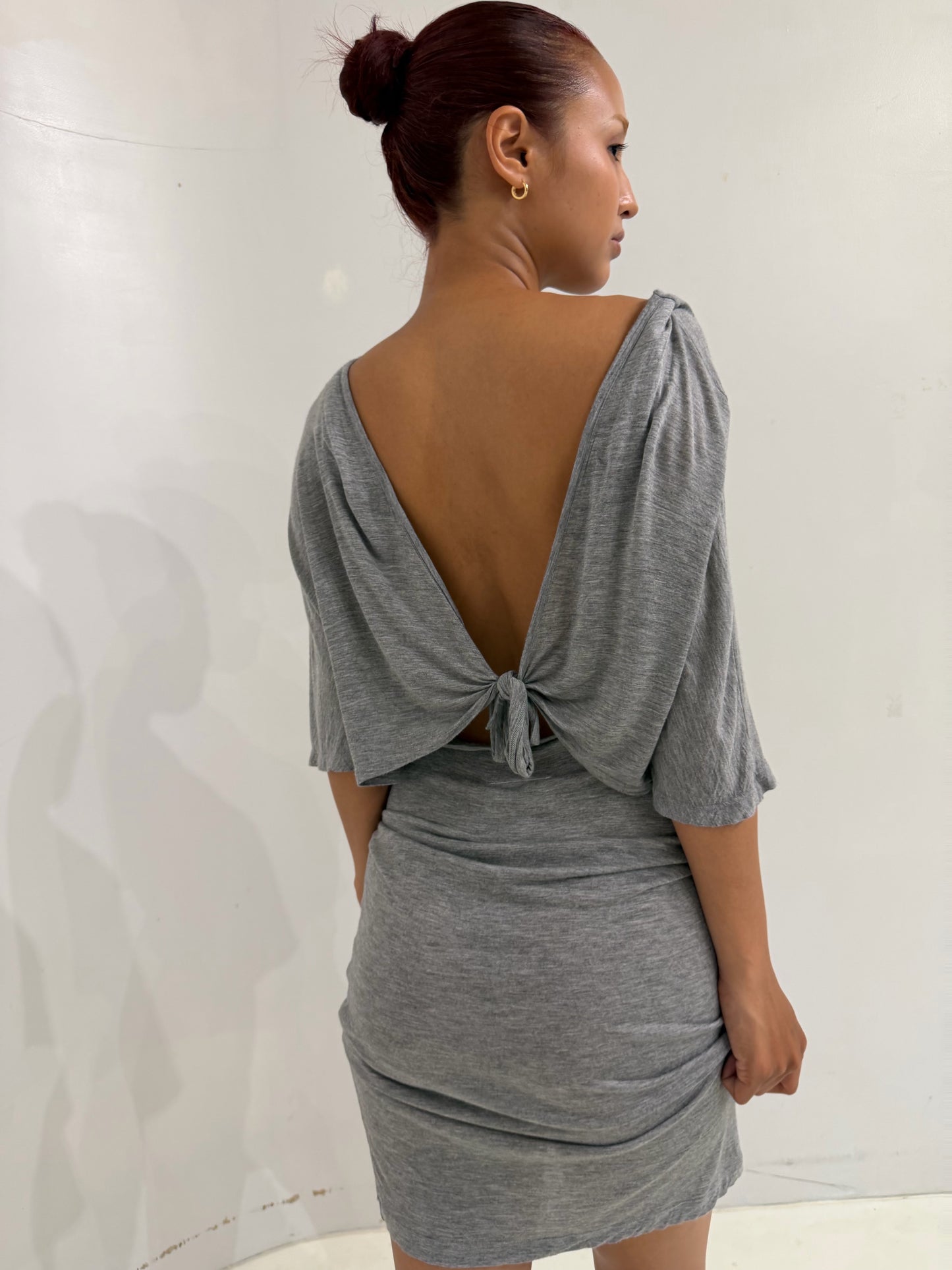 MAISON MARTIN MARGLELA gray midi dress