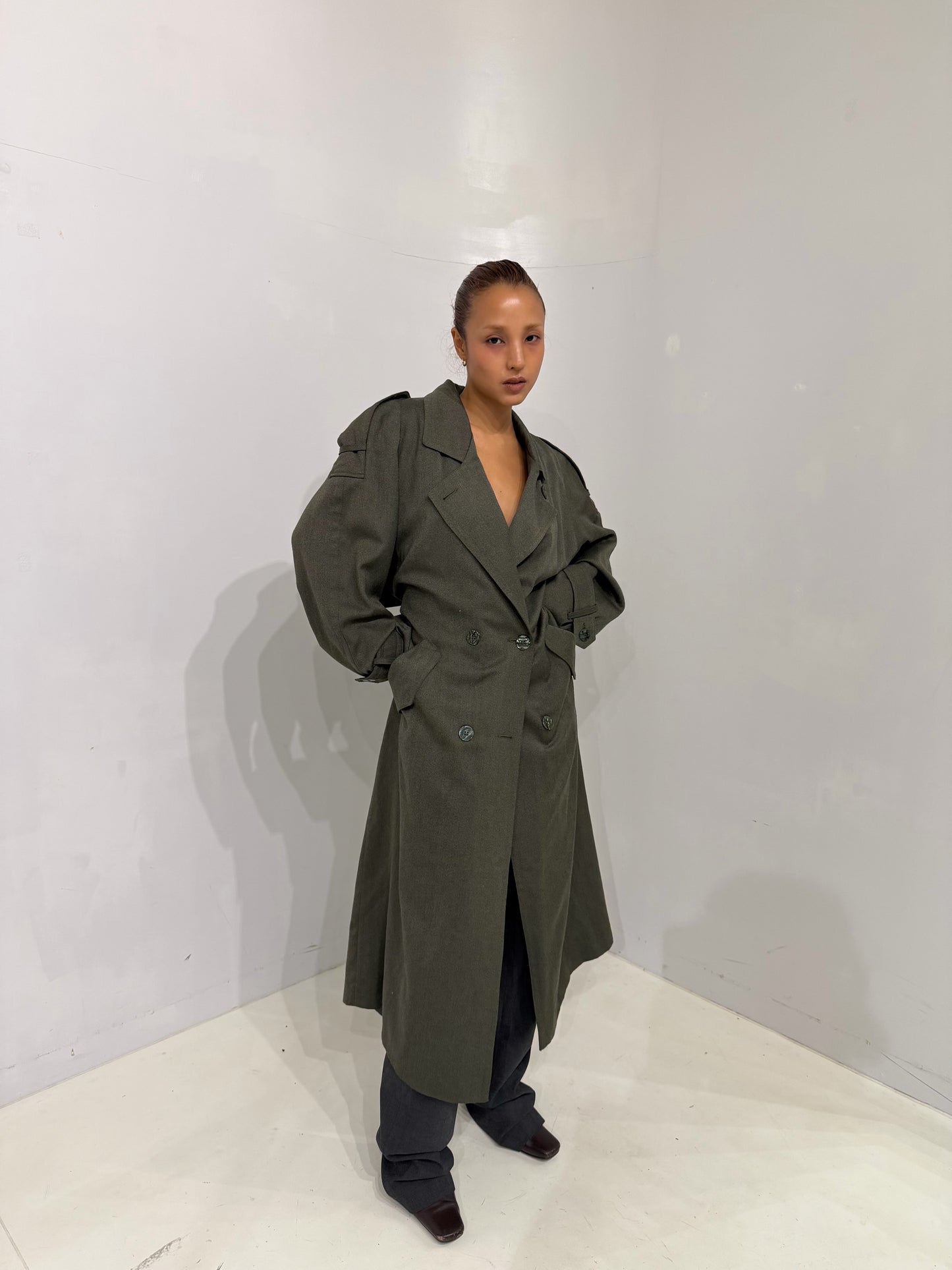 J.Gallery khaki long coat