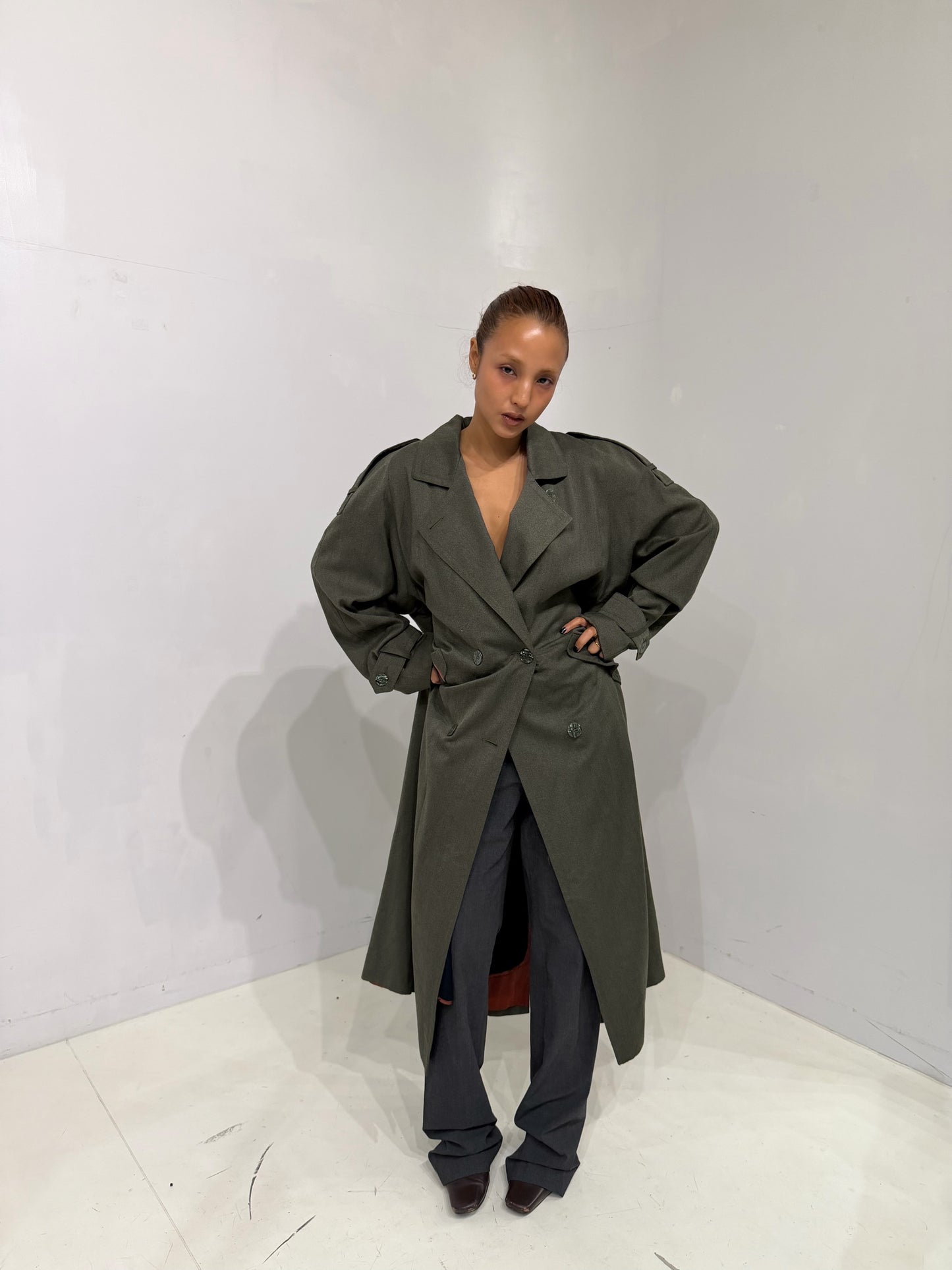 J.Gallery khaki long coat