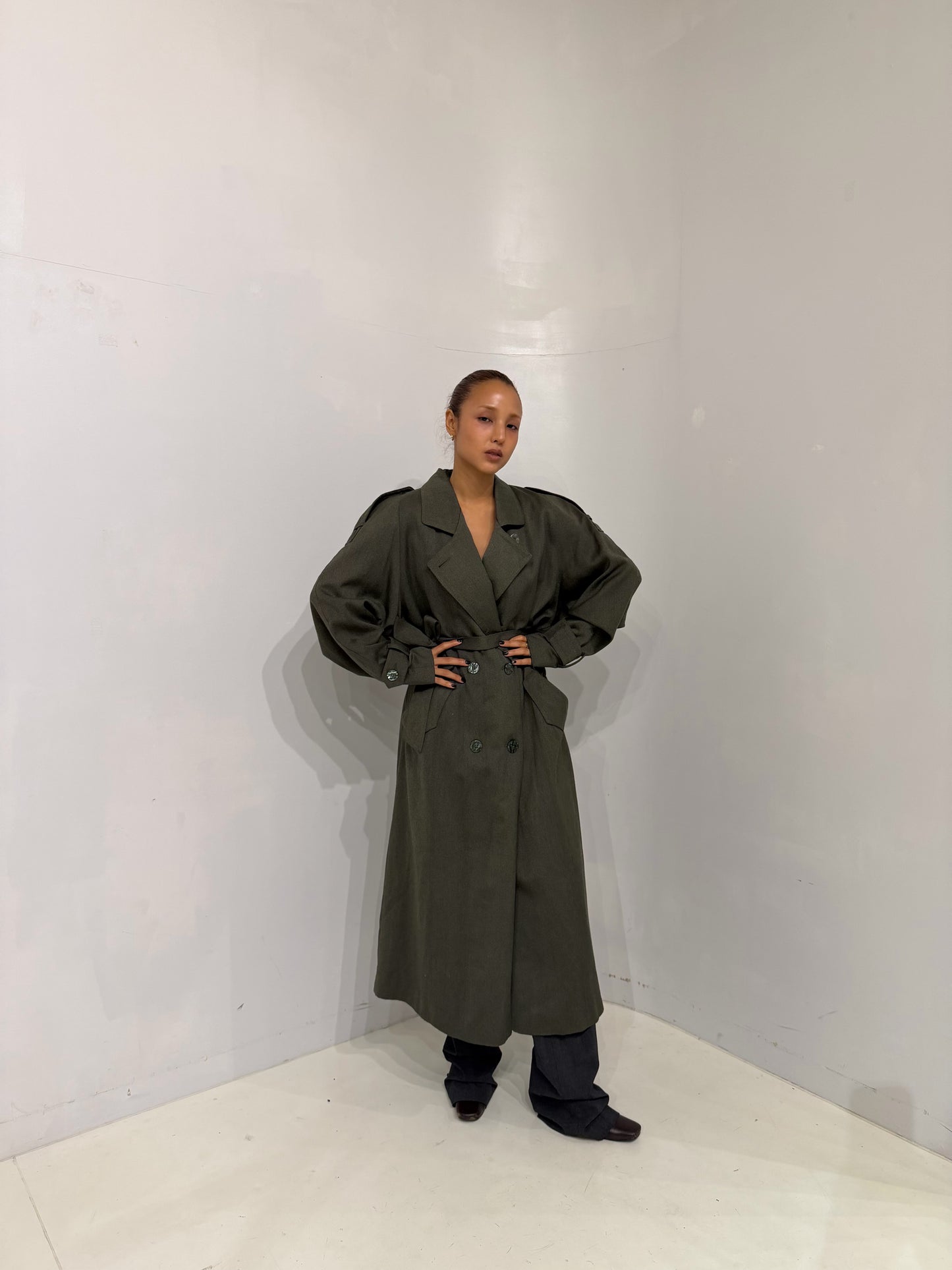J.Gallery khaki long coat