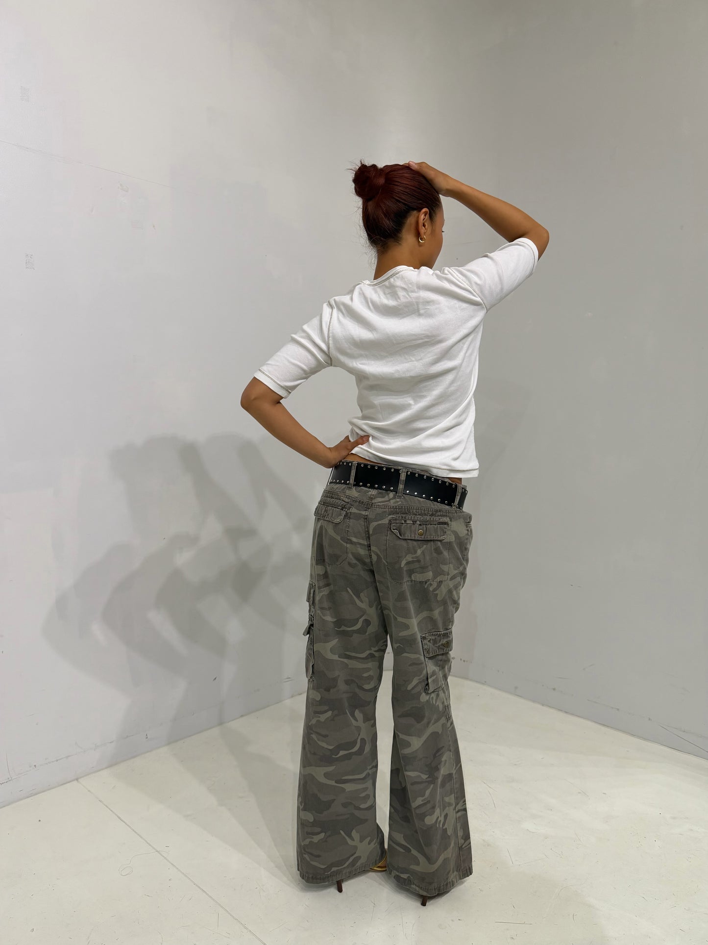 light color camo cargo pants