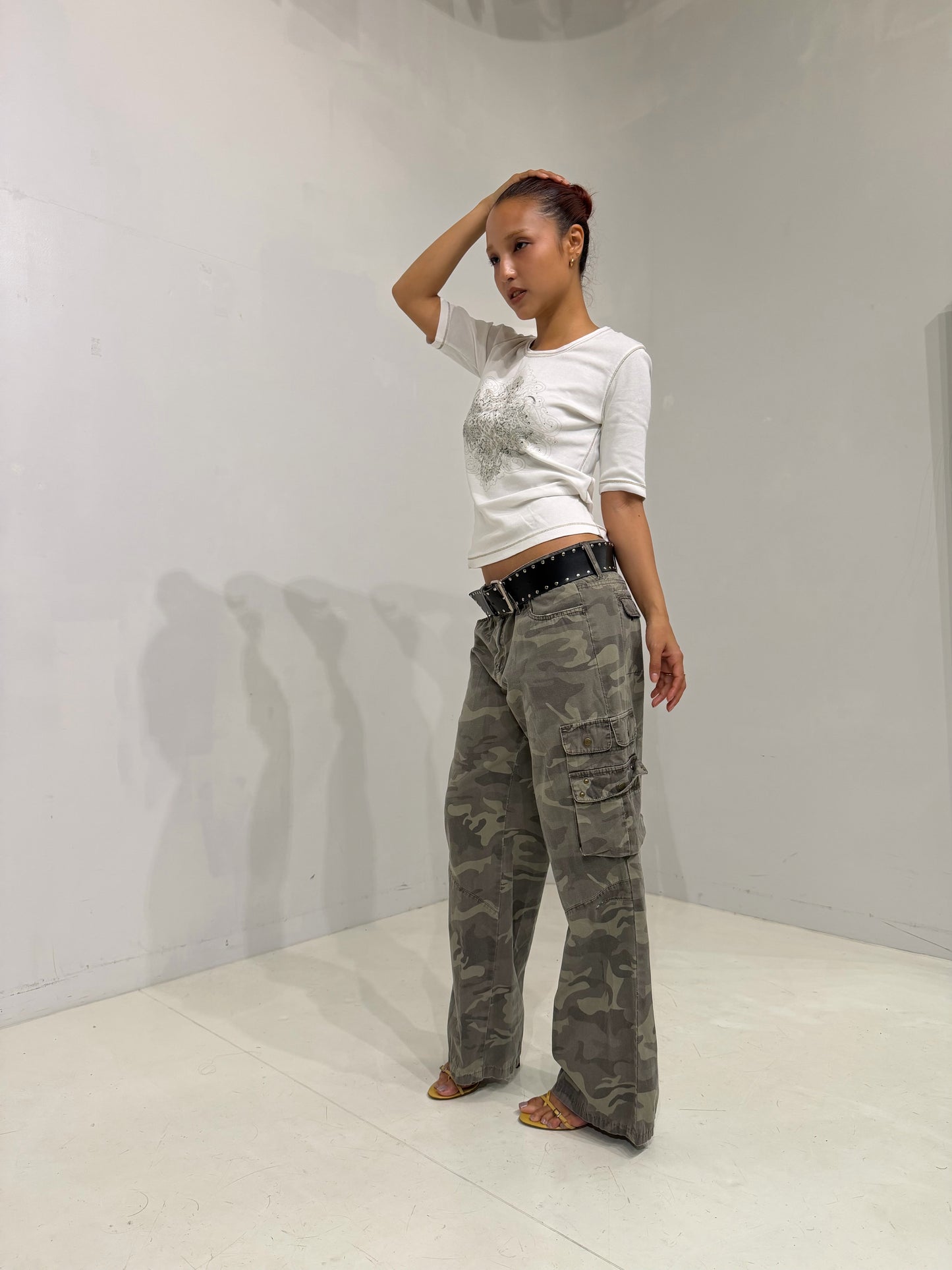 light color camo cargo pants