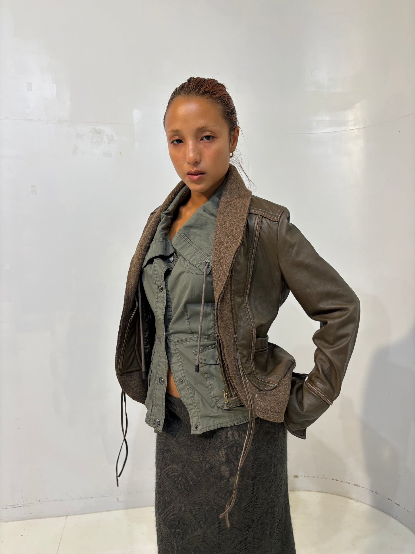 khaki vest jacket