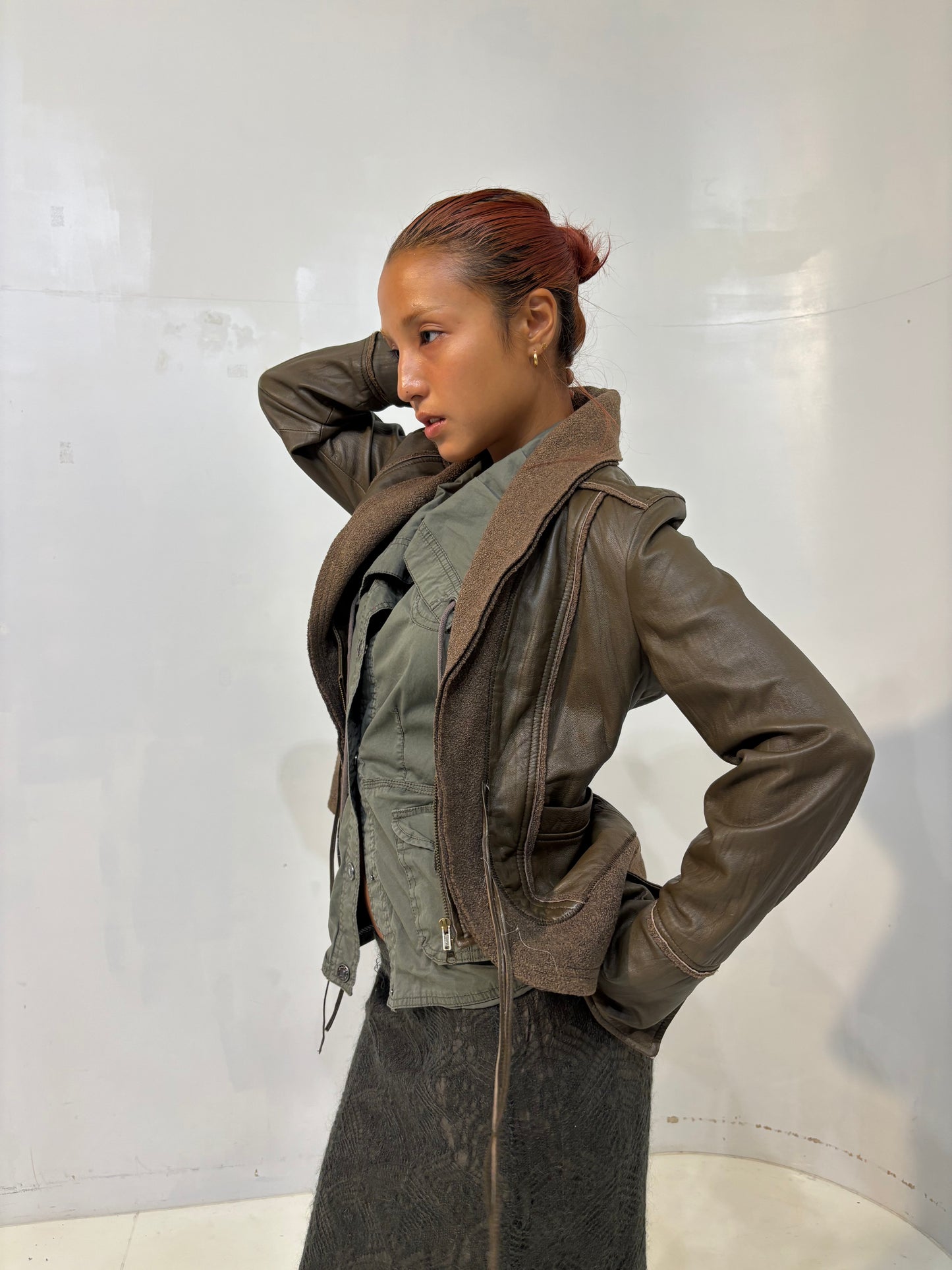khaki vest jacket