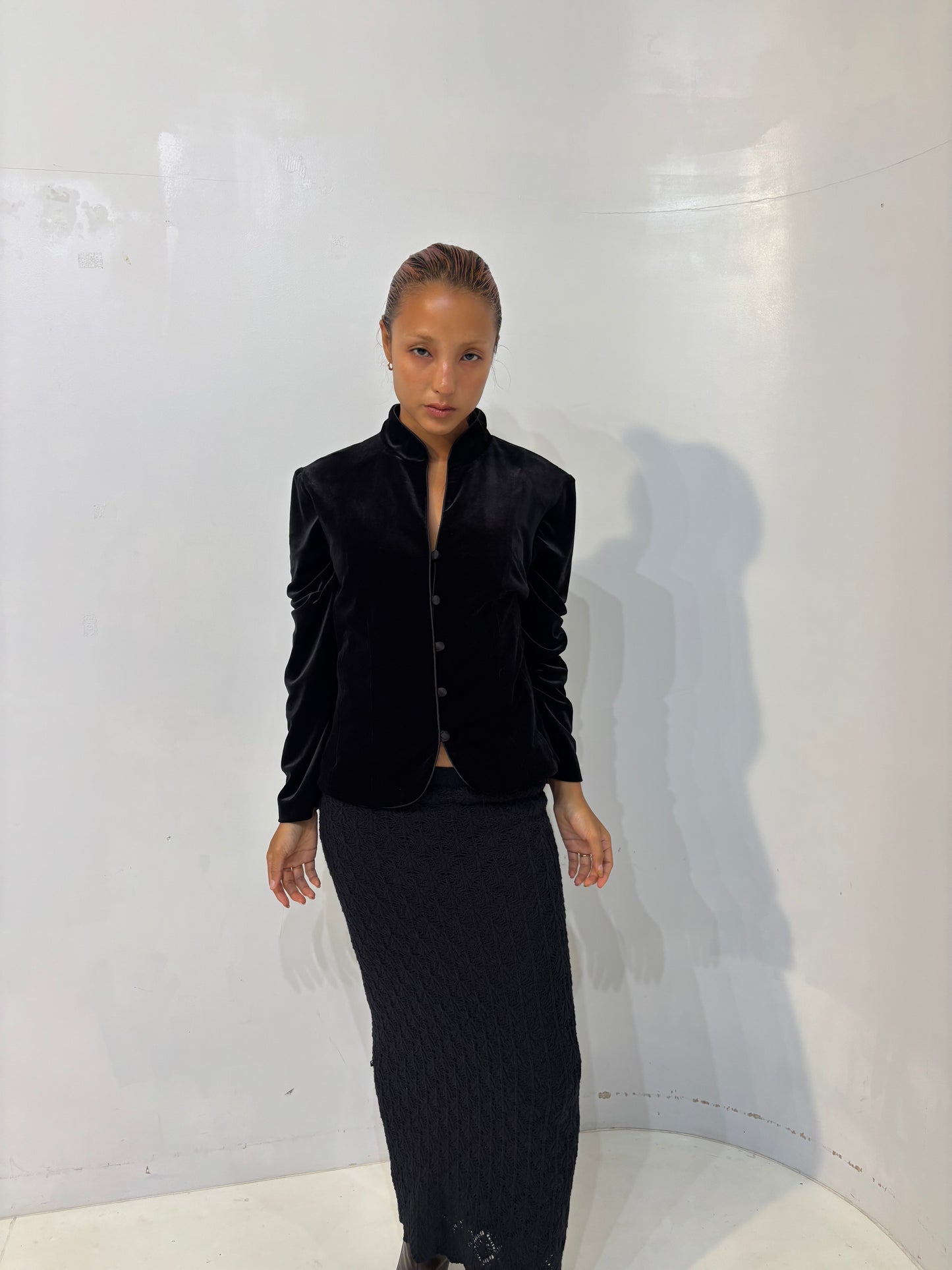 black suede jacket