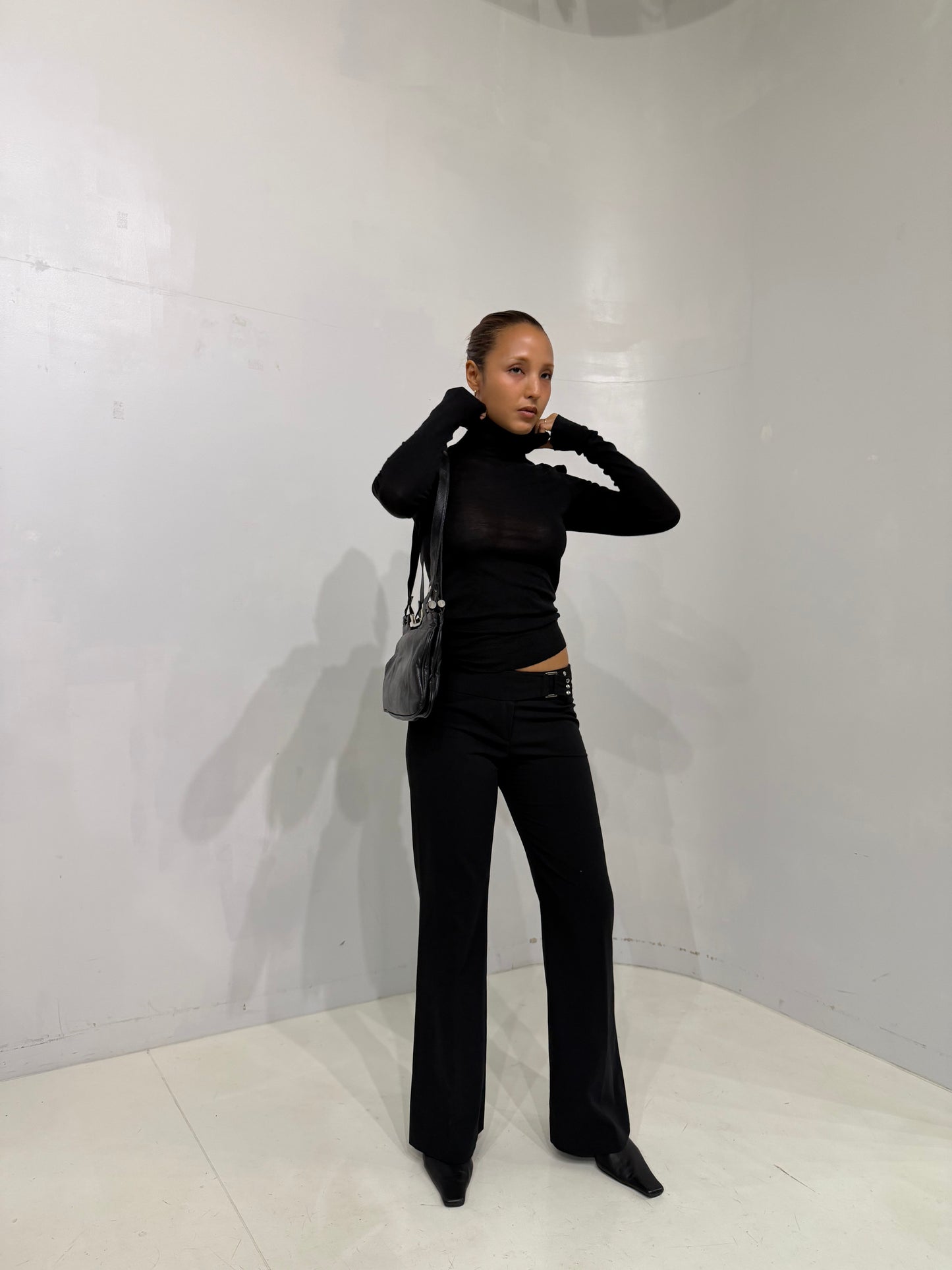 black belted pant