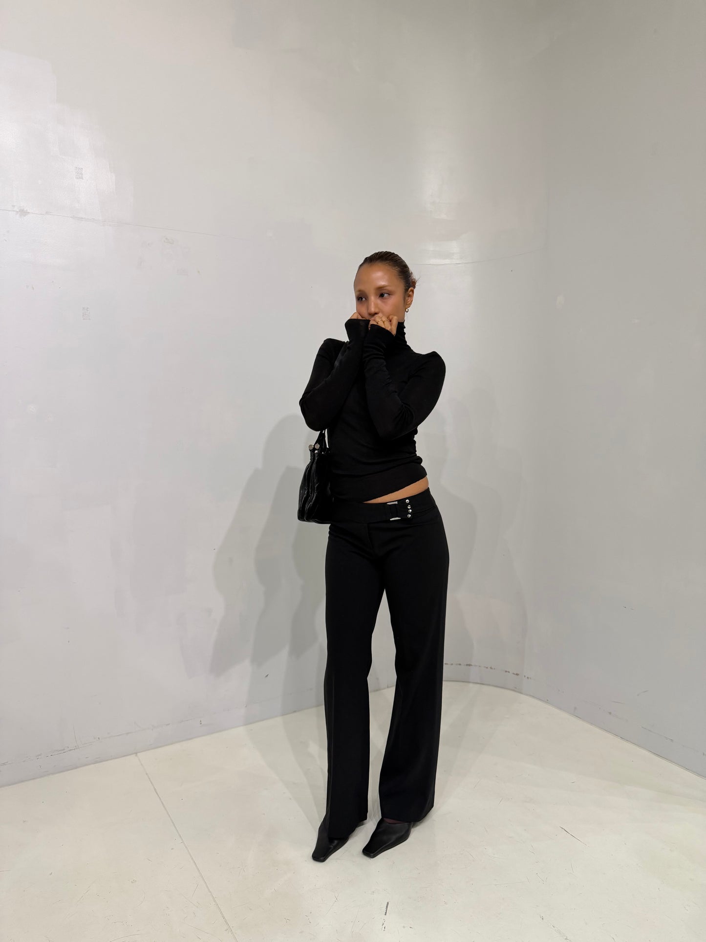black belted pant