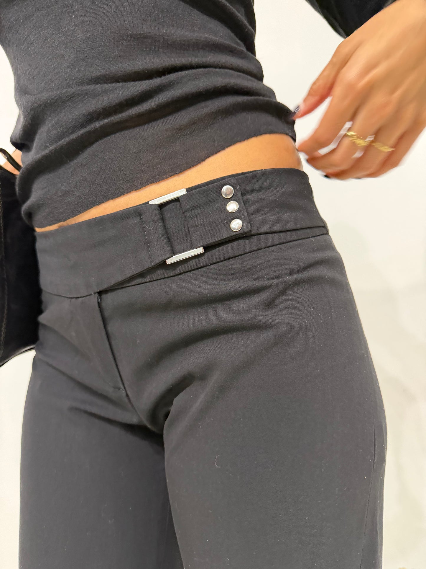 black belted pant