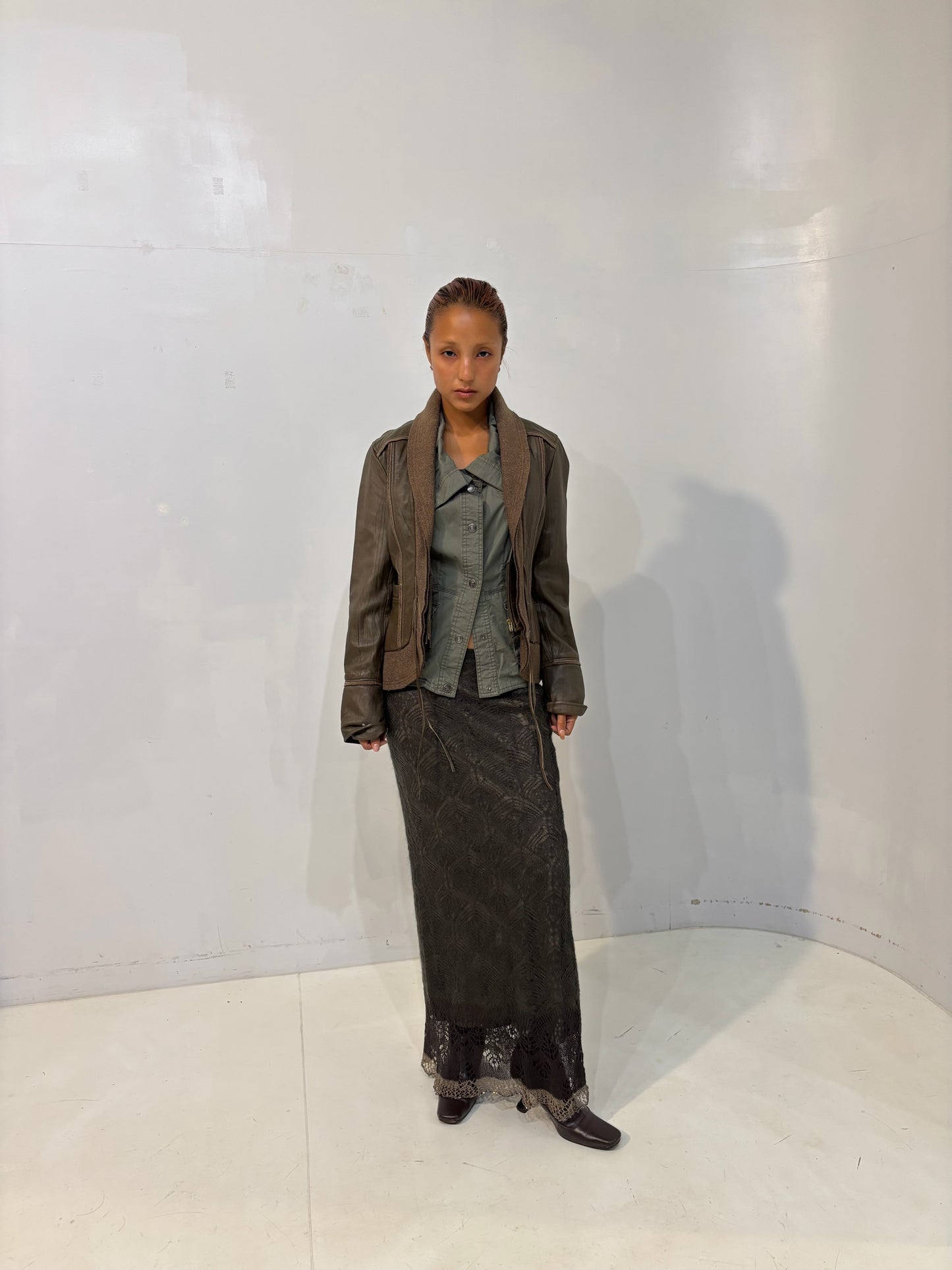 khaki vest jacket